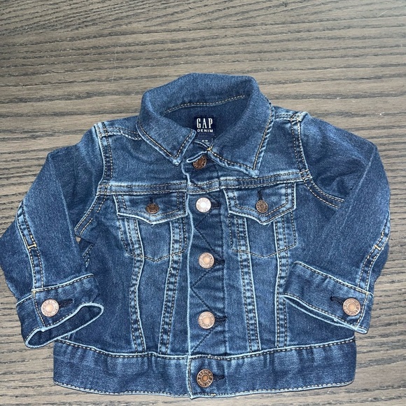 Baby Gap Icon Denim Jacket - Dark Wash - Picture 1 of 4